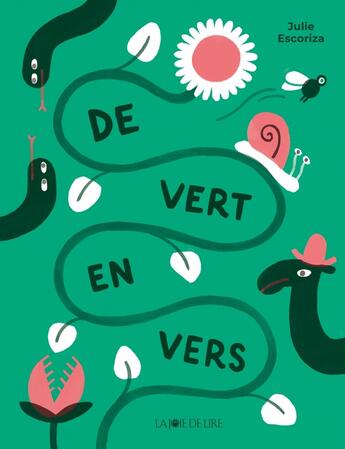 Couverture du livre « De vert en vers » de Julie Escoriza aux éditions La Joie De Lire