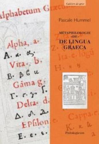 Couverture du livre « Métaphilologie  de 