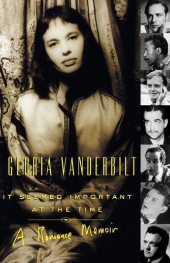 Couverture du livre « It Seemed Important at the Time » de Vanderbilt Gloria aux éditions Simon & Schuster