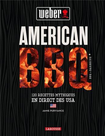 Couverture du livre « American BBQ » de Jamie Purviance aux éditions Larousse