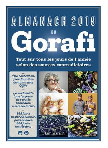 Couverture du livre « Almanach 2019 u Gorafi » de Jean-Francois Buissiere aux éditions Flammarion