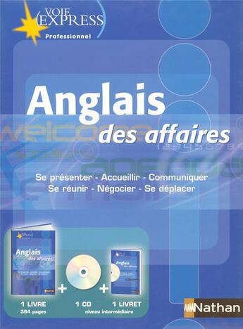 Couverture du livre « Pack voie express anglais des affaires professionnel » de Serena Murdoch-Stern aux éditions Nathan