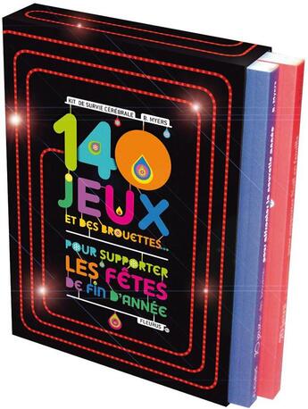 Couverture du livre « Coffret de 140 jeux pour supporter les fêtes de fin d'année » de  aux éditions Mango