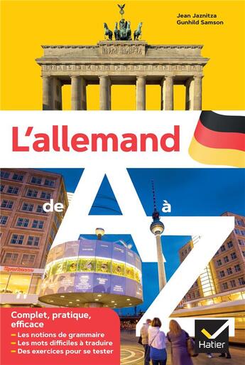 Couverture du livre « L'allemand de A à Z : grammaire, conjugaison & difficultés » de Jean Janitza et Gunhild Samson aux éditions Hatier