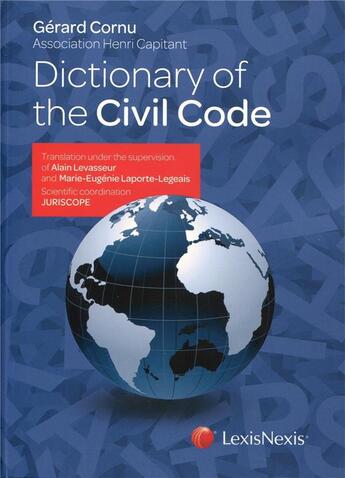 Couverture du livre « Dictionary of the civil code » de Gerard Cornu aux éditions Lexisnexis