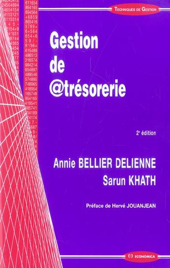 Couverture du livre « Gestion De @Tresorerie » de Sarun Khath et Annie Bellier Delienne aux éditions Economica
