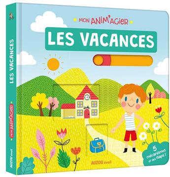 Couverture du livre « Mon anim'agier ; les vacances » de Lucile Ahrweiller aux éditions Philippe Auzou