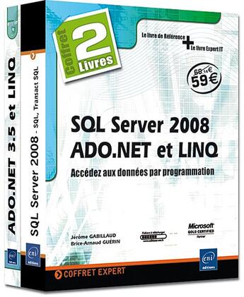 Couverture du livre « Coffret de expert SQL server 2008, ado.net et linq ; accédez aux données par programmation » de  aux éditions Eni