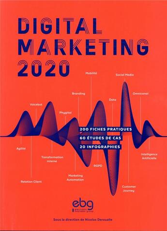 Couverture du livre « Digital marketing ; 200 fiches pratiques ; 60 études de cas ; 20 infographies (édition 2020) » de Deroualle Nicolas aux éditions Elenbi