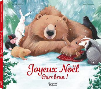 Couverture du livre « Joyeux Noël Ours brun ! » de Jane Chapman et Karma Wilson aux éditions Larousse