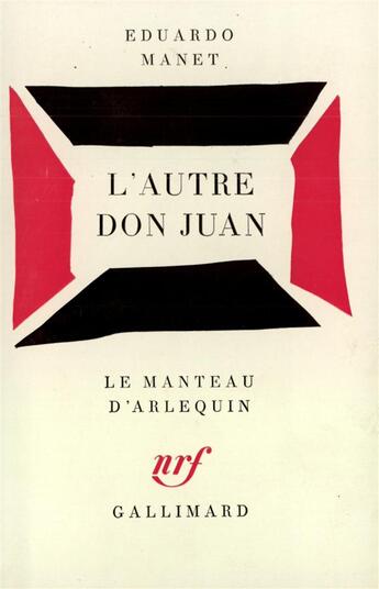 Couverture du livre « L'autre don juan » de Eduardo Manet aux éditions Gallimard