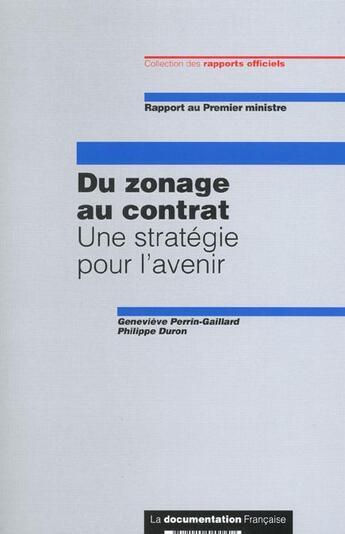 Couverture du livre « Du zonage au contrat » de  aux éditions Documentation Francaise