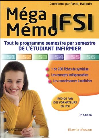 Couverture du livre « Méga mémo IFSI » de Pascal Hallouet aux éditions Elsevier-masson