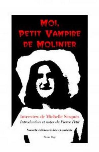 Couverture du livre « Moi, petit vampire de Molinier » de Pierre Petit et Michelle Sesques aux éditions Pleine Page