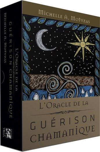 Couverture du livre « Oracle de la guérison chamanique » de Michelle Motuzas aux éditions Vega