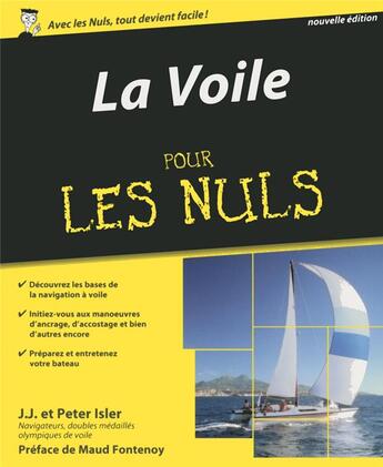 Couverture du livre « La voile pour les nuls (2e édition) » de Peter Isler aux éditions First