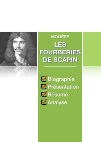 Couverture du livre « Les fourberies de Scapin (fiche de lecture complète) » de Moliere aux éditions Numeriklivres