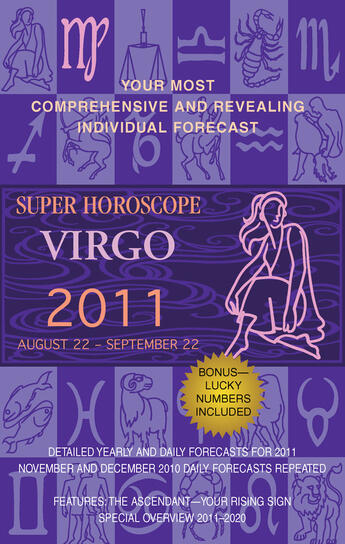 Couverture du livre « Virgo (Super Horoscopes 2011) » de Beim Margarete aux éditions Penguin Group Us