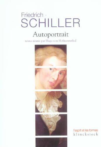 Couverture du livre « Autoportrait » de Schiller aux éditions Klincksieck
