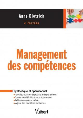 Couverture du livre « Management des compétences (4e édition) » de Anne Dietrich aux éditions Vuibert