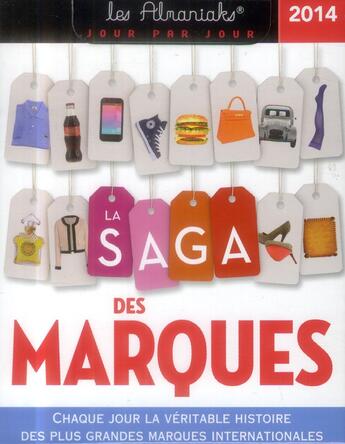 Couverture du livre « La saga des marques 2014 » de  aux éditions Editions 365