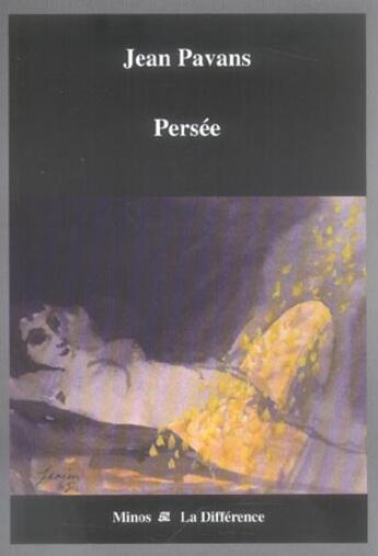 Couverture du livre « Persee » de Jean Pavans aux éditions La Difference