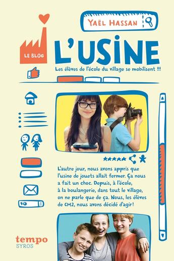 Couverture du livre « L'usine » de Yael Hassan aux éditions Syros