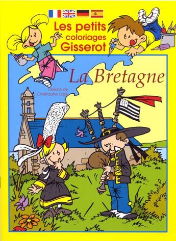 Couverture du livre « Coloriages petits : bretagne » de Christophe Laze aux éditions Gisserot