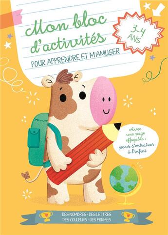 Couverture du livre « La vache bloc activites » de  aux éditions Yoyo Books