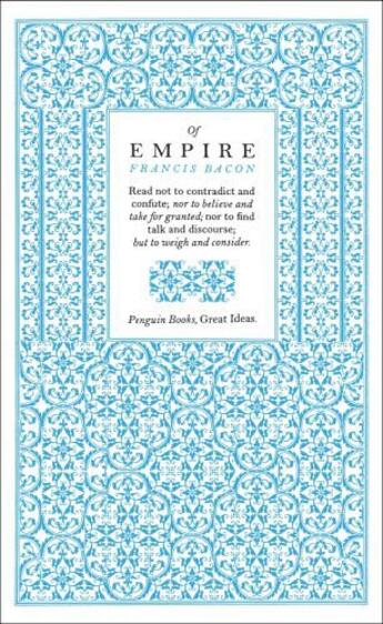 Couverture du livre « Of Empire » de Francis Bacon aux éditions Penguin Books Ltd Digital