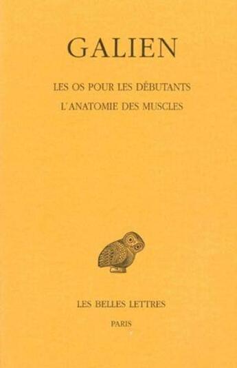 Couverture du livre « Oeuvres Tome 7 » de Galien aux éditions Belles Lettres