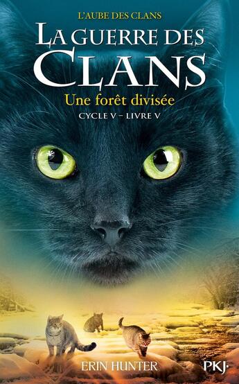 Couverture du livre « La guerre des clans - cycle 5 ; l'aube des clans Tome 5 : une forêt divisée » de Erin Hunter aux éditions Pocket Jeunesse