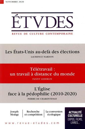 Couverture du livre « Etudes 4276 - novembre » de  aux éditions Ser