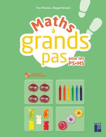 Couverture du livre « Maths a grands pas ps ms + cd + telechargement » de  aux éditions Retz