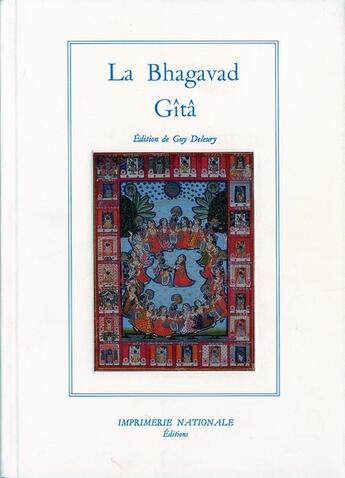 Couverture du livre « Le baghavad gîtâ » de  aux éditions Imprimerie Nationale
