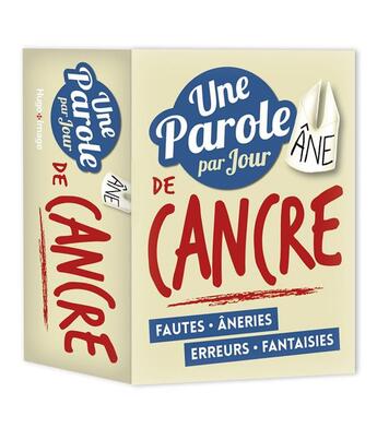 Couverture du livre « Une parole de cancre par jour (édition 2018) » de  aux éditions Hugo Image