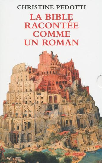 Couverture du livre « La Bible racontée comme un roman ; coffret » de Christine Pedotti aux éditions Xo