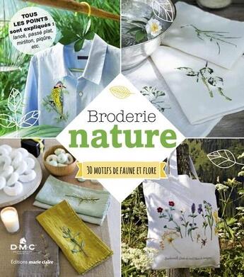 Couverture du livre « Broderie nature » de  aux éditions Marie-claire