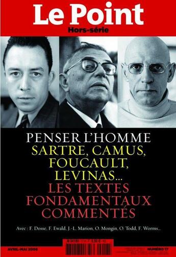 Couverture du livre « Penser l'homme » de  aux éditions Le Point