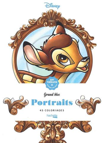 Couverture du livre « Disney portraits » de Capucine Sivignon aux éditions Hachette Pratique