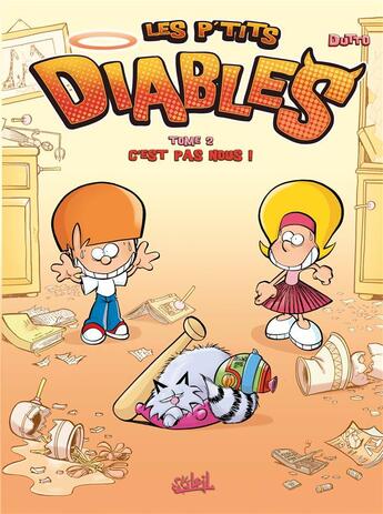 Couverture du livre « Les P'tits Diables t.2 ; c'est pas nous ! » de Olivier Dutto et Benoit Bekaert aux éditions Soleil