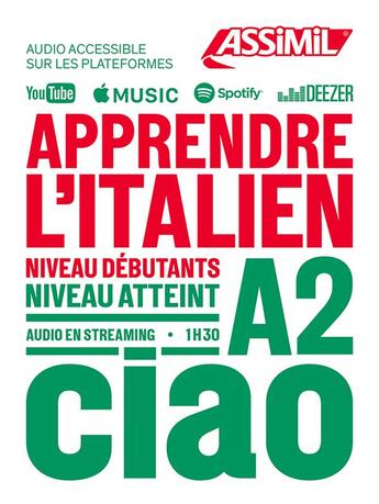 Couverture du livre « Apprendre l'italien ; A2 » de Federico Benedetti aux éditions Assimil