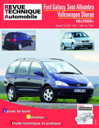 Couverture du livre « Rta B732 Ford Galaxy Ph2+Seat Alhambraii+Vwg Sharan » de  aux éditions Etai