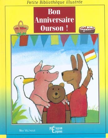 Couverture du livre « Bon Anniversaire Ourson » de Max Velthuijs aux éditions Epigones