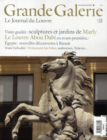 Couverture du livre « Grande Galerie, le journal du Louvre N.4 ; visite guidée: sculptures et jardins de Marly » de Grande Galerie aux éditions Beaux Arts Editions