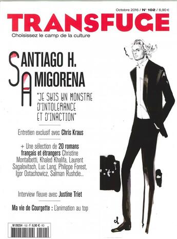 Couverture du livre « Transfuge n 102 santiago h. amigorena octobre 2016 » de  aux éditions Transfuge