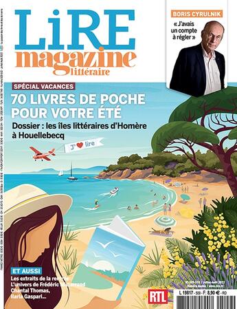 Couverture du livre « Lire magazine litteraire n 509/10 : numero d'ete special vacances - ete 2022 - 70 livres de poche po » de  aux éditions Lire Magazine