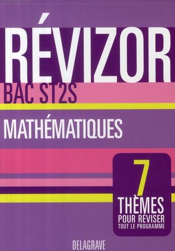 Couverture du livre « Mathématiques ; 1ère et terminale ST2S (édition 2008) » de Rene Merckoffer aux éditions Delagrave