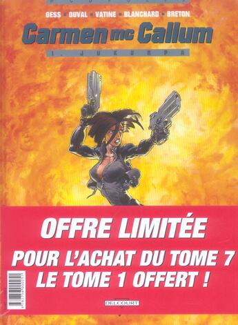 Couverture du livre « Carmen Mc Callum T.7 ; l'appel de Baïkonour » de Fred Duval et Gess et Rabarot aux éditions Delcourt