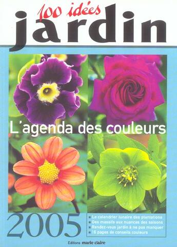 Couverture du livre « L'Agenda Des Couleurs » de  aux éditions Marie-claire